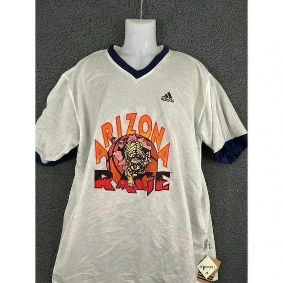 NWT Phoenix Suns Athletic Club Arizona Rage Jersey LARGE Adidas Reversible Blue - Picture 8 of 11